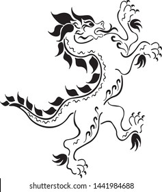 dragon tattoo art vector abstract