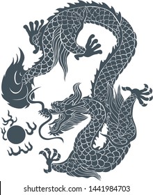 dragon tattoo art vector abstract