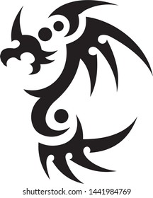 dragon tattoo art vector abstract