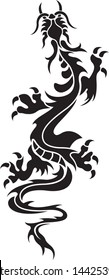 dragon tattoo art vector illustration