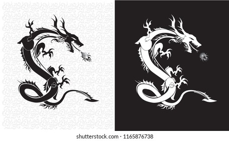 Dragon tattoo graphic design 