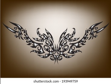 Dragon Tattoo in three dimensions.