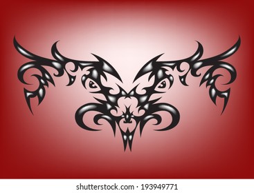 Dragon Tattoo in three dimensions.