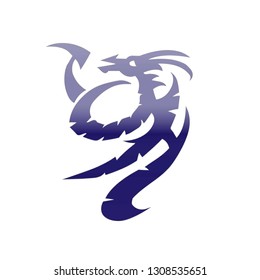 Dragon Tattoo Vector Logo Stock Vector (royalty Free) 1308535651 