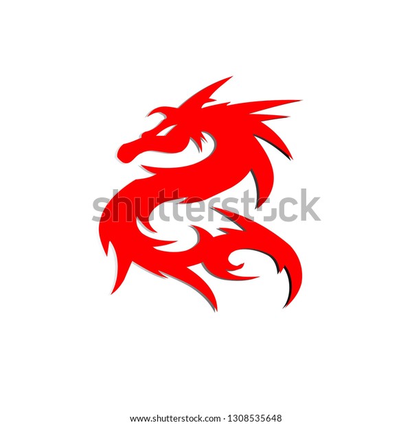 Dragon Tattoo Vector Logo Stock Vector (Royalty Free) 1308535648 ...