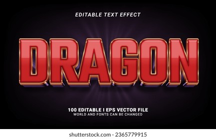 dragon text effect graphic style