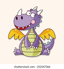 dragon theme elements vector,eps