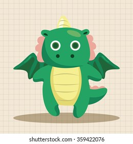 dragon theme elements vector,eps