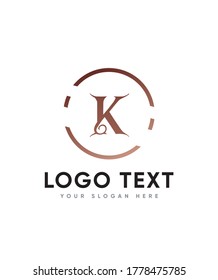 Dragon theme letter type K logo template, Vector logo for business and company identity 