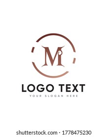 Logo-Vorlage für Drachenmotive vom Typ M, Vektorsymbol für Unternehmen und Firmenidentität 