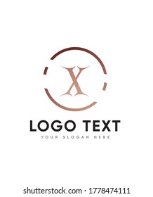 Dragon theme letter type X logo template, Vector logo for business and company identity 