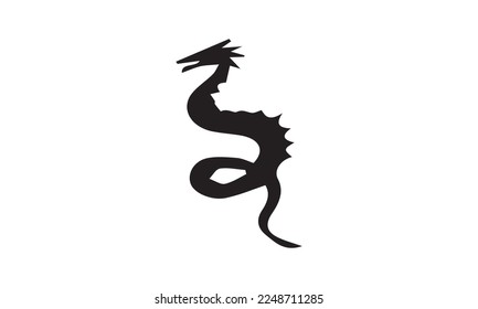 dragon themed logo and tattoo design.