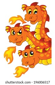 Dragon topic image 3 - eps10 vector illustration.