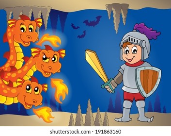 Dragon topic image 6 - eps10 vector illustration.