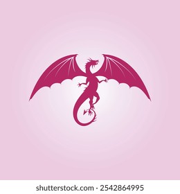 Dragon trendy artwork good abstract vector illustration colorful practical design.eps