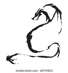 tribal dragón como