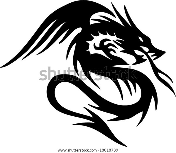 Tattoo dragon vector tribal Tribal Dragon