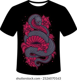 Dragon T-shirt Design image for illustration. 