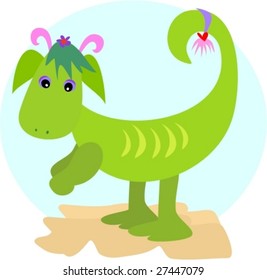 Dragon Two Legs Vector