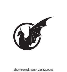 Dragon vector animals icon illustration design logo template