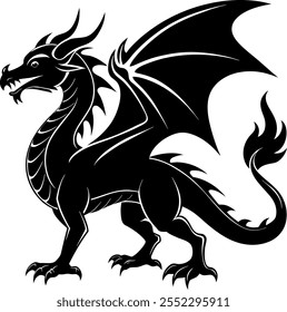 Dragon Vector Art Design Illustratons