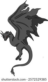 Dragon Vector Art illustration Design