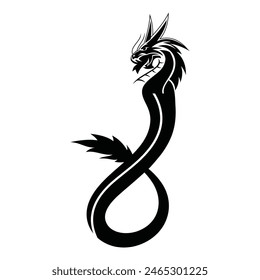 Dragon vector design , Black Dragon vector , Dragon vector