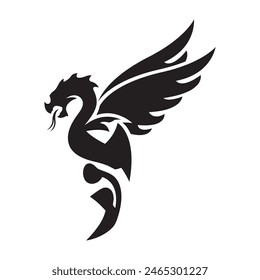 Dragon vector design , Black Dragon vector , Dragon vector