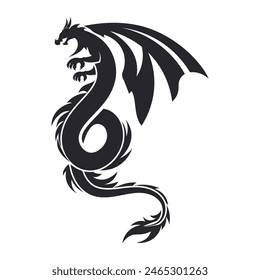 Dragon vector design , Black Dragon vector , Dragon vector