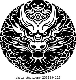 Dragon, vector drawing, chinese dragon, new year, Happy Chinese new year 2024 Zodiac sign, year of the Dragon, Traditional Chinese Dragon. Set of Chinese character translate, vector 