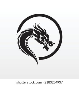 dragon vector. dragon head. dragon icon