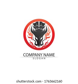 Dragon vector icon illustration design logo template