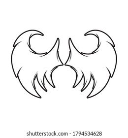 Dragon vector icon illustration design logo template