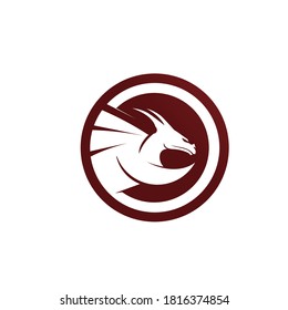 Dragon vector icon illustration design logo template vector 