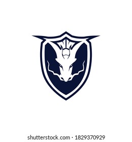 Dragon vector icon illustration design logo template