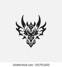 Dragon vector icon illustration design logo template