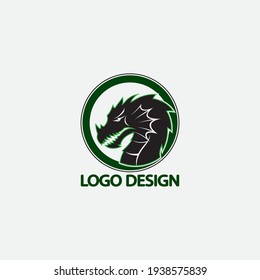 Dragon vector icon illustration design logo template