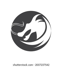 Dragon vector icon illustration design logo template