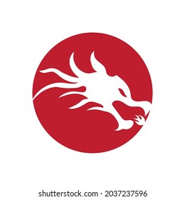 Design-Logo für Dragon-Vektorsymbol