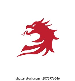 Dragon vector icon illustration design logo template