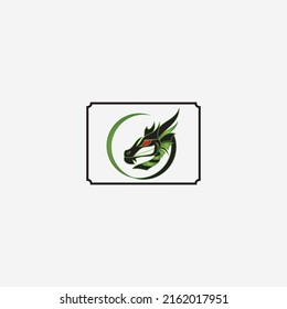 Dragon vector icon illustration design logo template