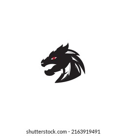 Dragon vector icon illustration design logo template