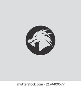 Dragon vector icon illustration design logo template