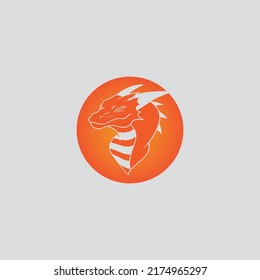Dragon vector icon illustration design logo template