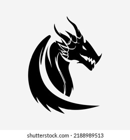 Dragon vector icon illustration design logo templat