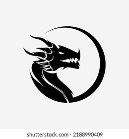 Dragon vector icon illustration design logo templat