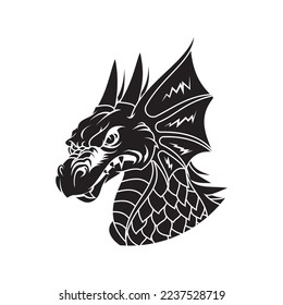 Dragon vector icon illustration design logo template