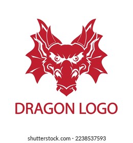 Dragon vector icon illustration design logo template