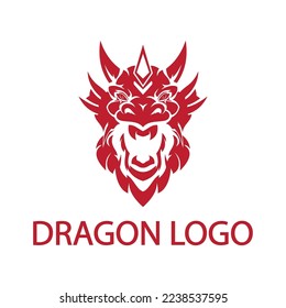 Dragon vector icon illustration design logo template