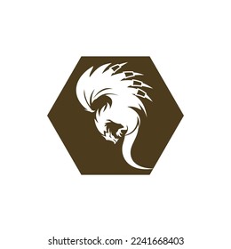 Design-Logo für Dragon-Vektorsymbol